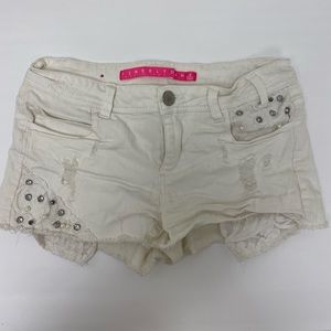 White jean shorts!